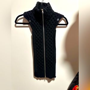 Veronica beard black wool dickie